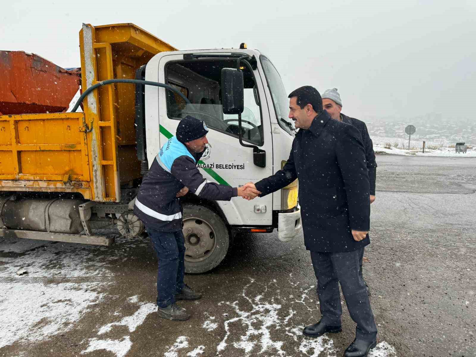 Battalgazi’de kar teyakkuzu
