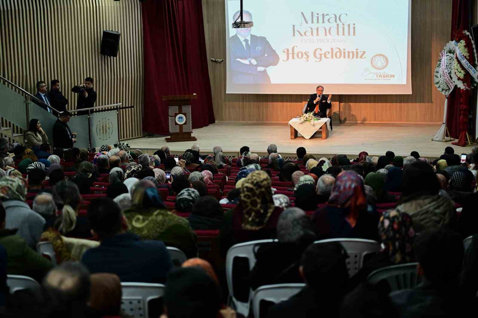 Battalgazi’de Miraç Kandili özel programı yoğun katılımla gerçekleşti
