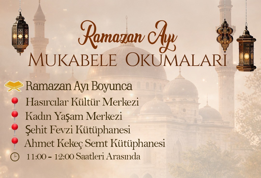 Battalgazi’de Ramazan ayı mukabele okumaları başlıyor
Battalgazi’de Ramazan ayı mukabele okumaları başlıyor