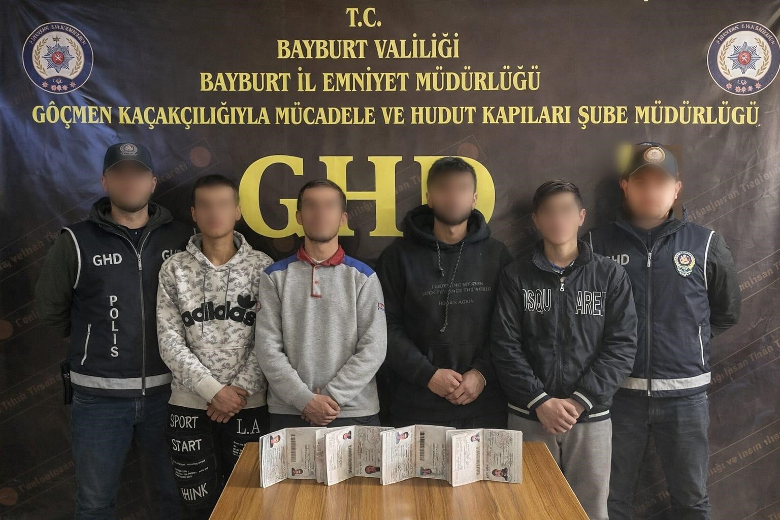 Bayburt’ta 8 düzensiz göçmen yakalandı
Bayburt’ta 8 düzensiz göçmen yakalandı
