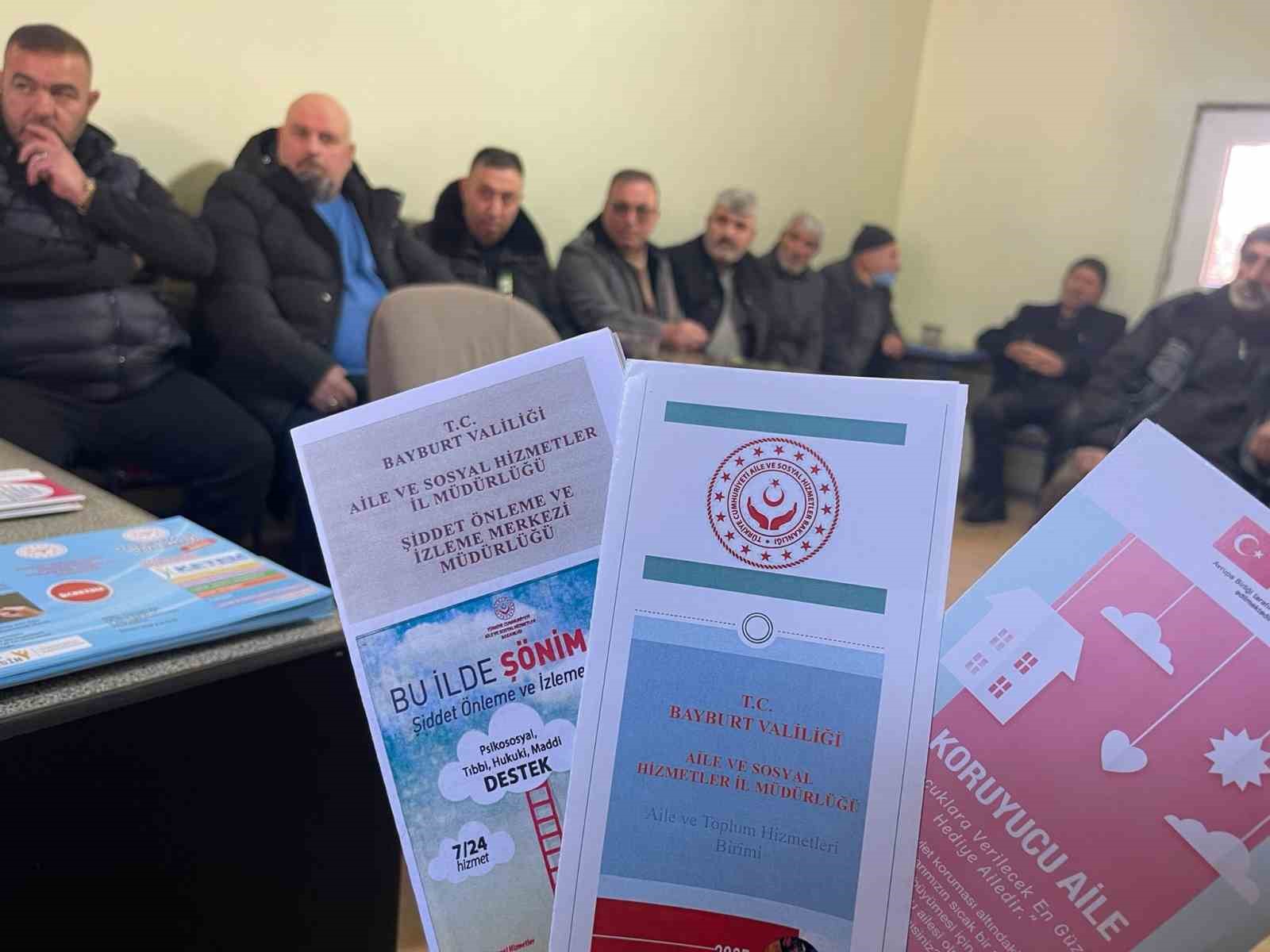 Bayburt’ta aileye yönelik bilgilendirme çalışması
