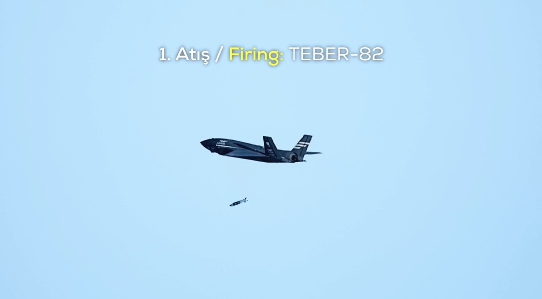 Bayraktar KIZILELMA LGK-82 ve TEBER-82 mühimmatlarıyla hedefi tam isabetle vurdu
