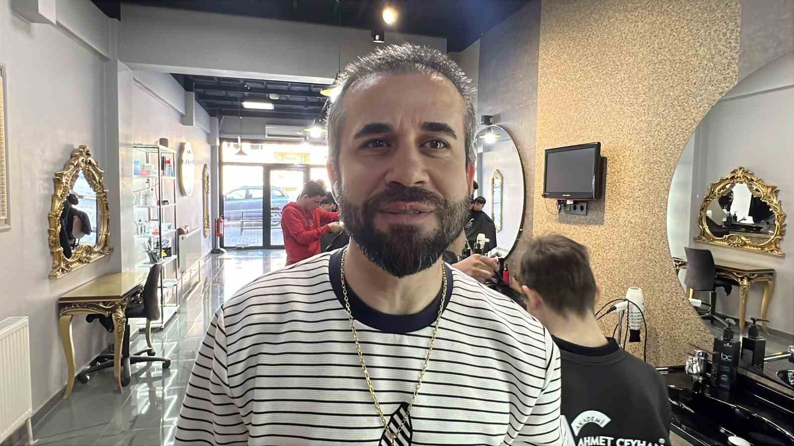 Bayram öncesi berber esnafının yoğunluğu başladı
