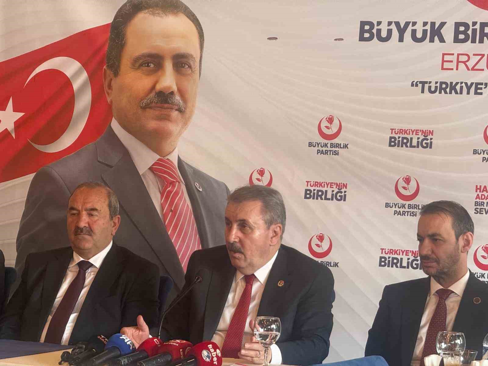 BBP Genel Başkanı Destici; "Antalya ile Erzurum’a doğal gazın aynı fiyatta verilmesini doğru bulmuyoruz"
