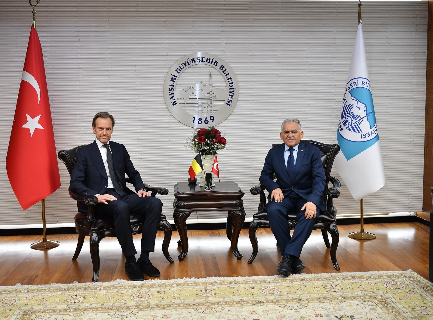 Belçika büyükelçini ağırlayan Büyükkılıç’tan AB vurgusu
