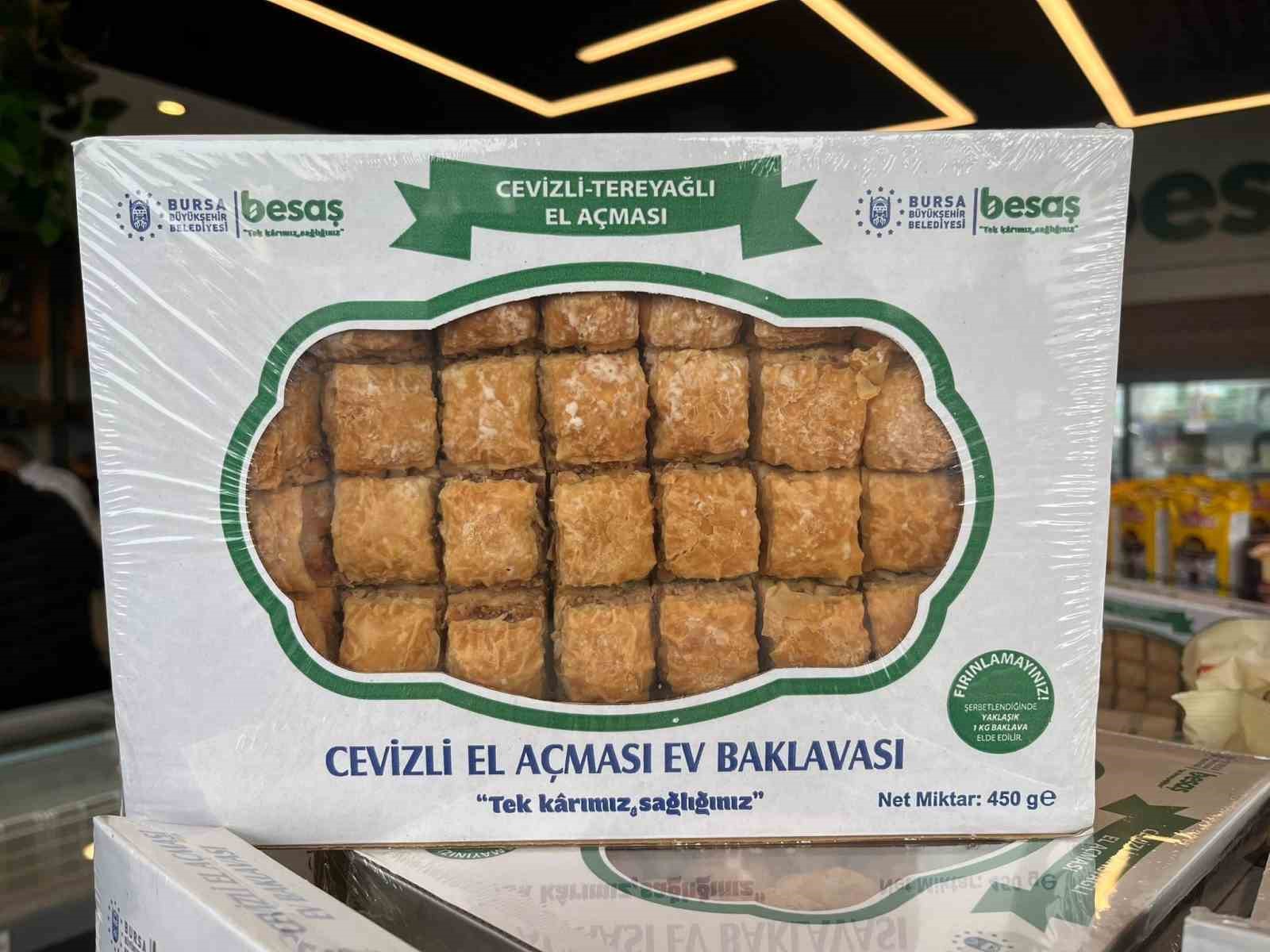 BESAŞ’tan uygun fiyata bayramlık cevizli baklava
