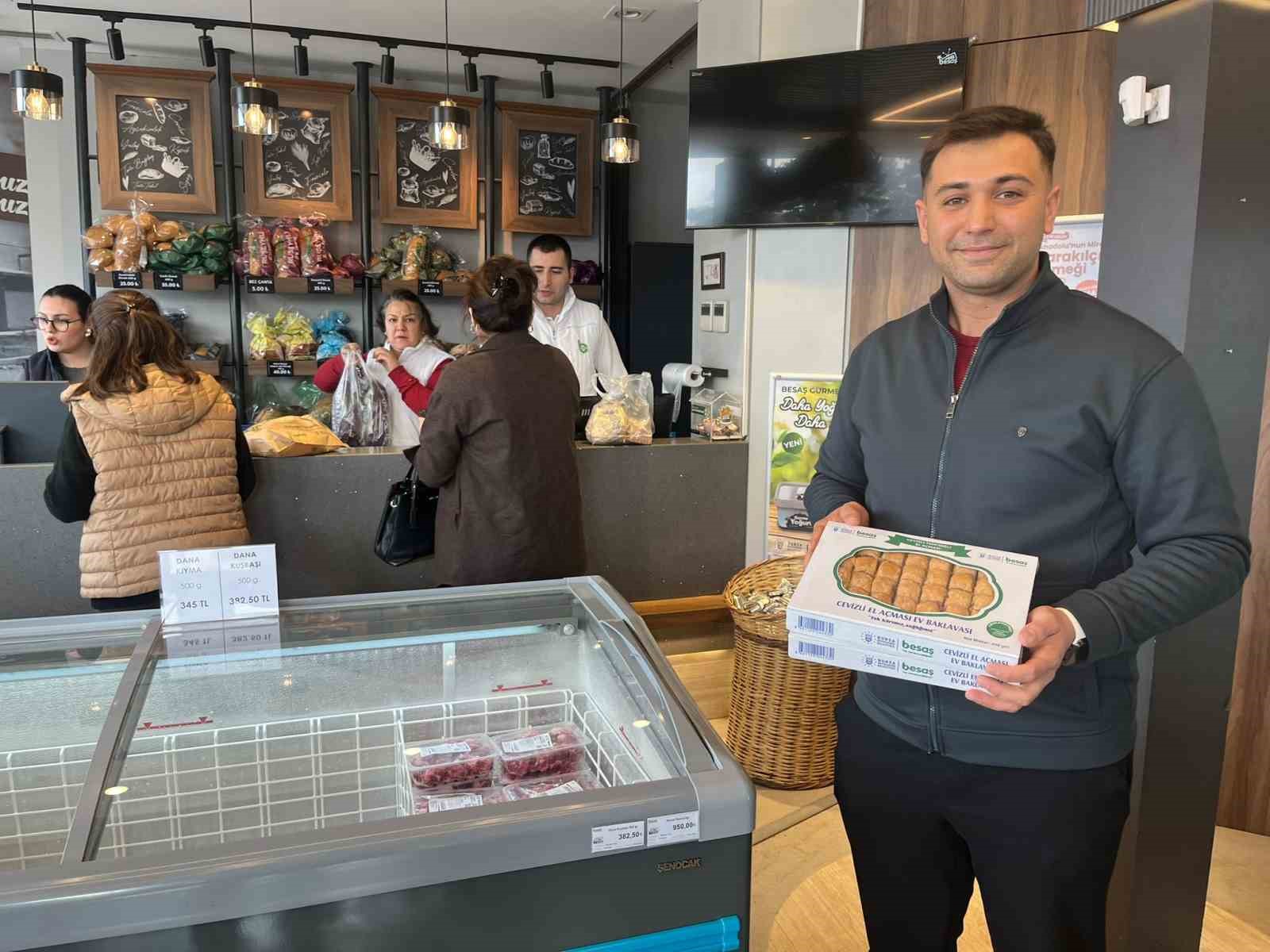 BESAŞ’tan uygun fiyata bayramlık cevizli baklava

