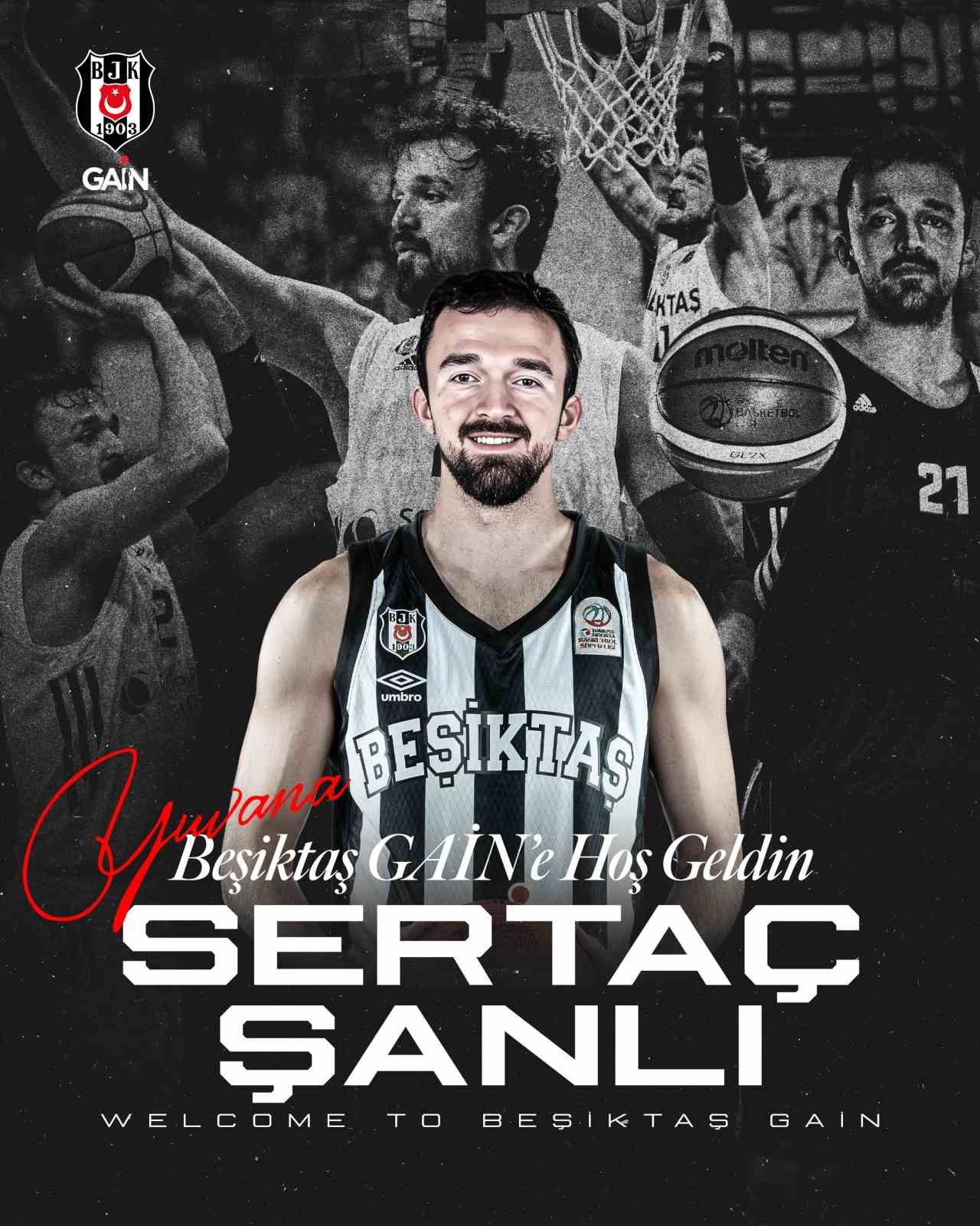 Beşiktaş, milli basketbolcu Sertaç Şanlı’yı kadrosuna kattı
