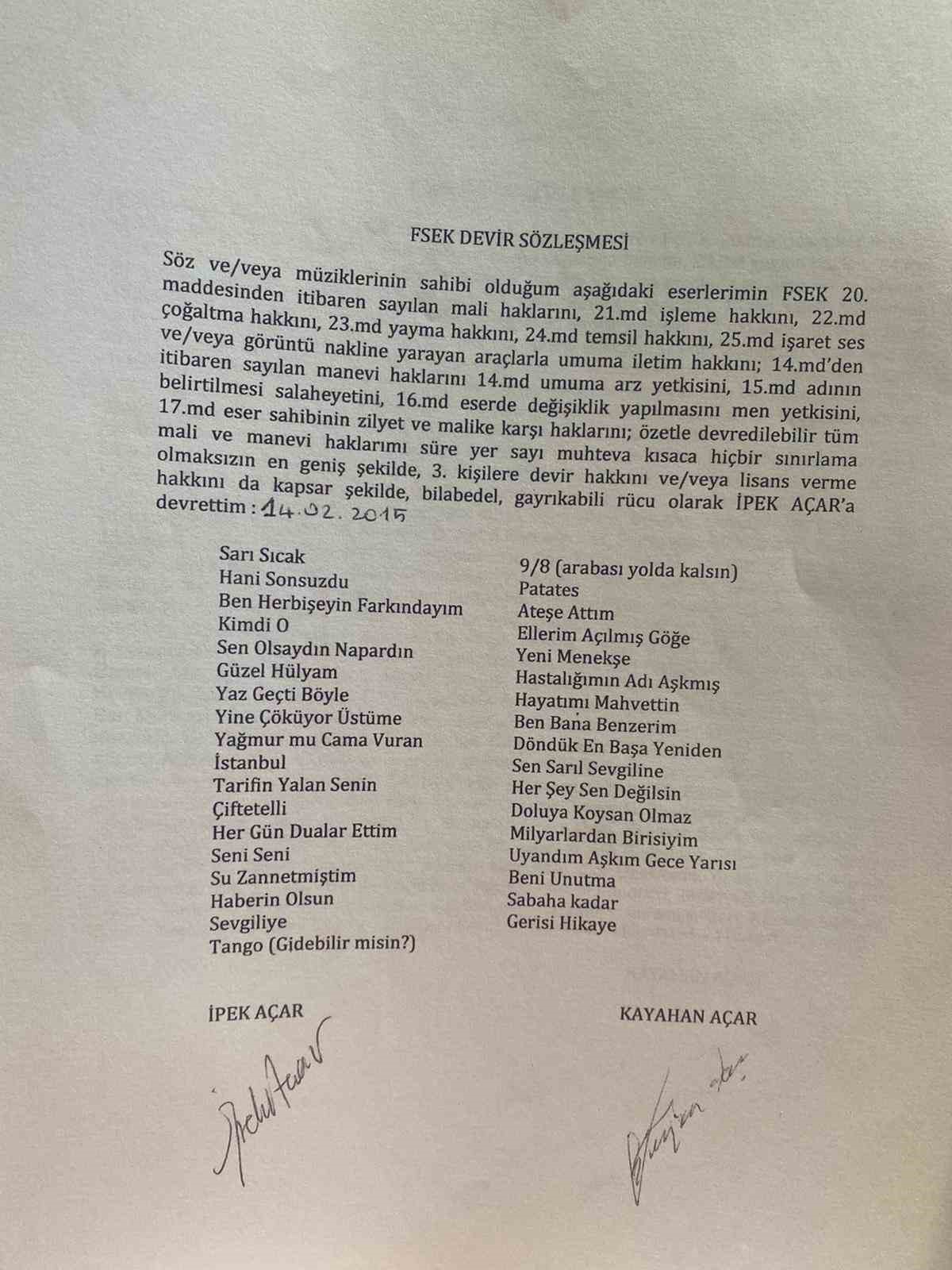 Beste Açar’dan üvey annesi İpek Açar hakkında "sahte imza" iddiasıyla suç duyurusu
