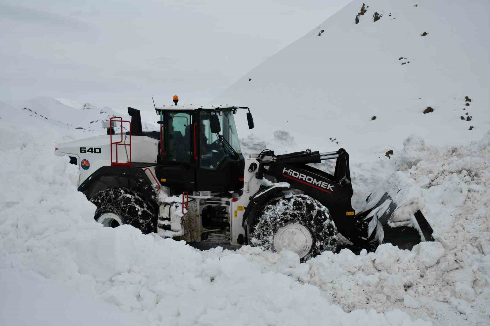 Beytüşşebap’ta kar kalınlığı yer yer 3 metreyi buldu
