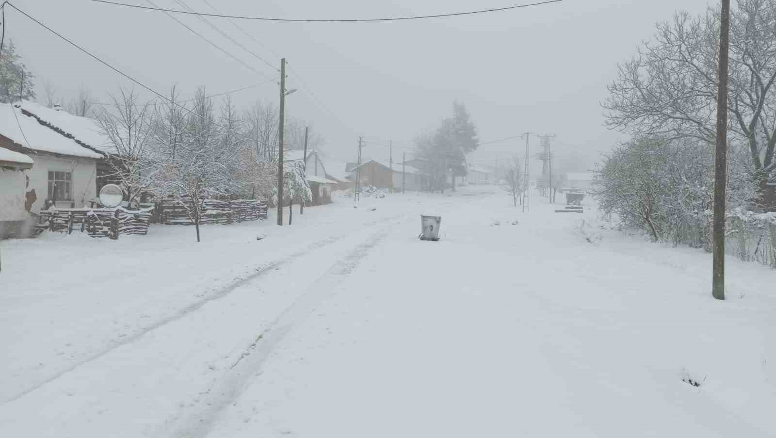 Bilecik bayram sabahına beyaz örtüyle uyandı
