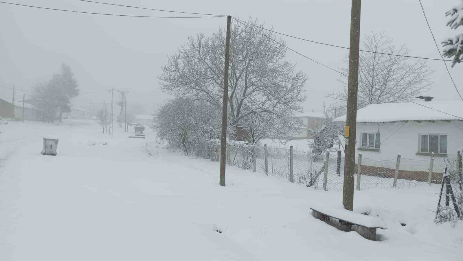 Bilecik bayram sabahına beyaz örtüyle uyandı
