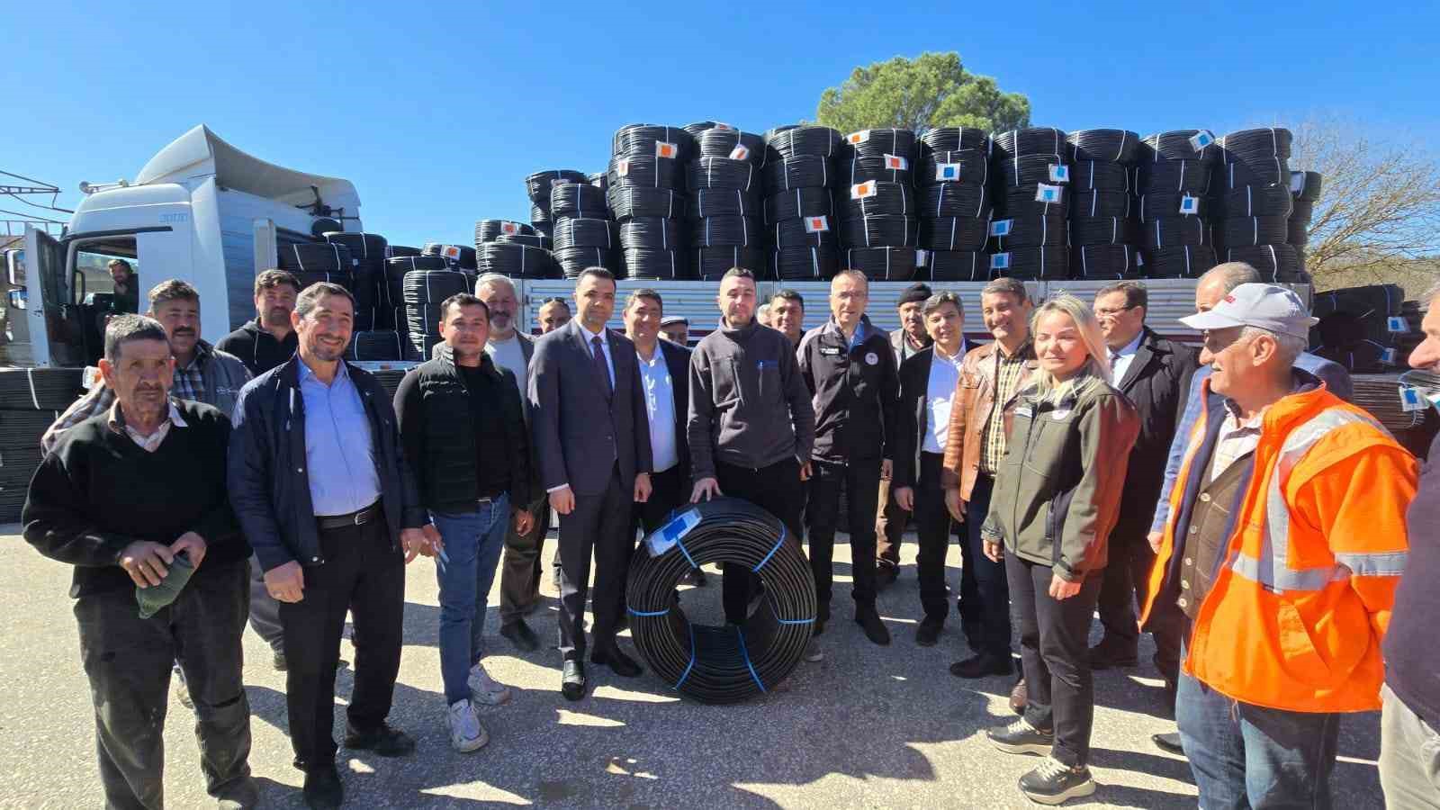 Bilecik’te 58 çiftçiye 809 bin 200 metre damlama sulama borusu desteği verildi
