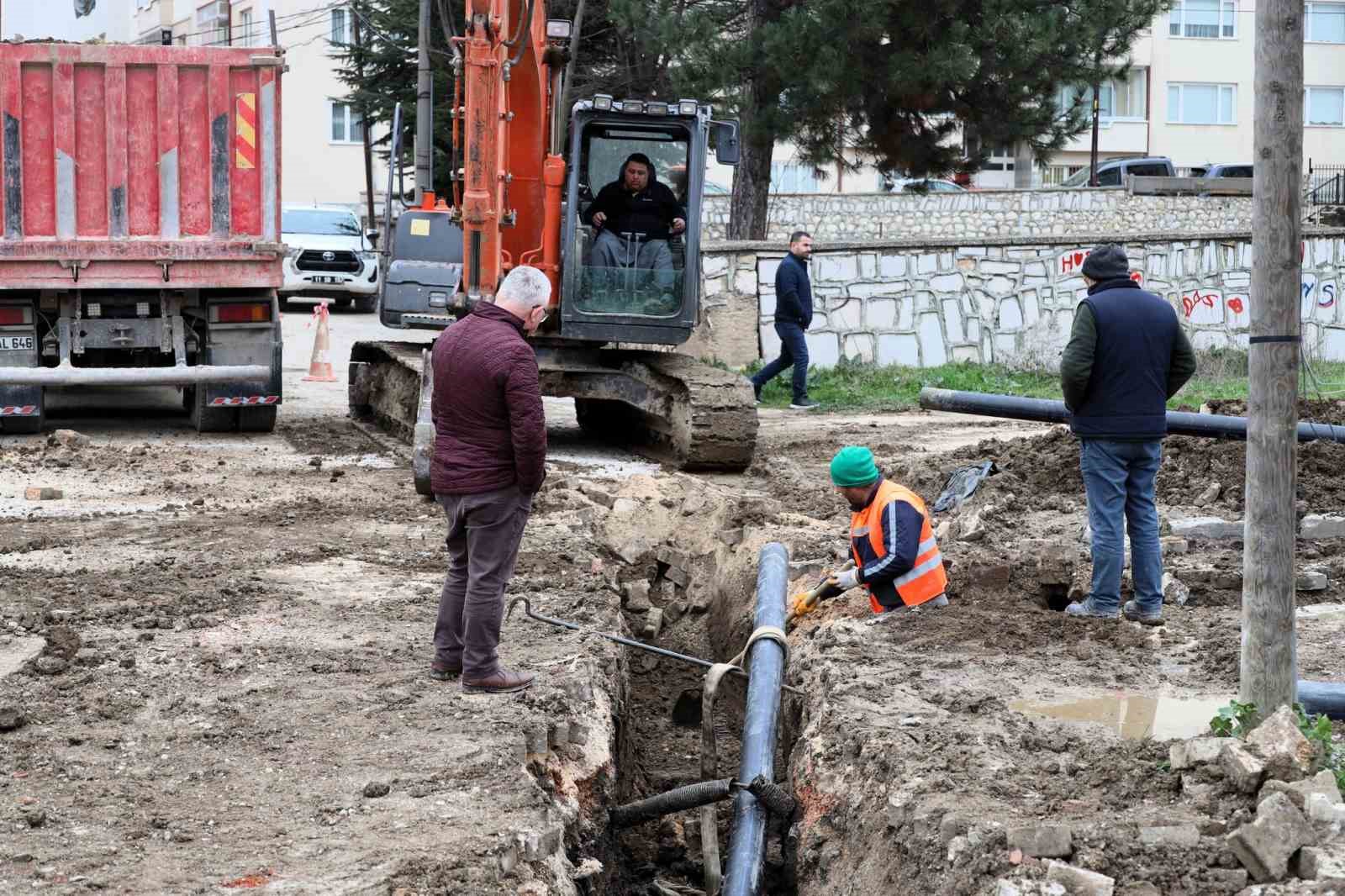 Bilecik’te alt yapı yenileme çalışması
