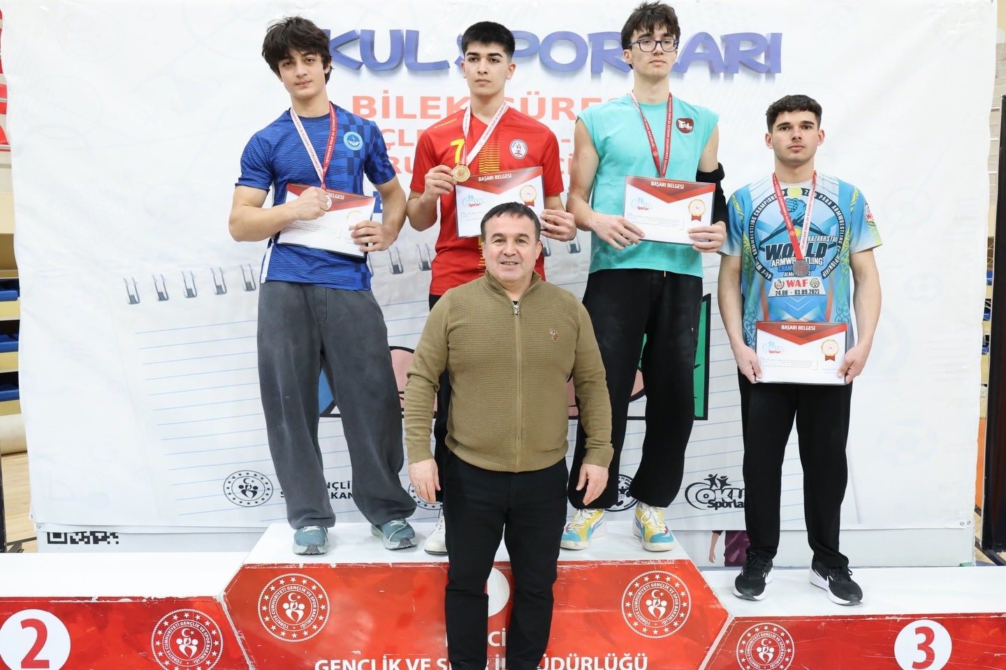 Bilecik’te Bilek Güreşi Gençler B Grup Müsabakaları tamamlandı
