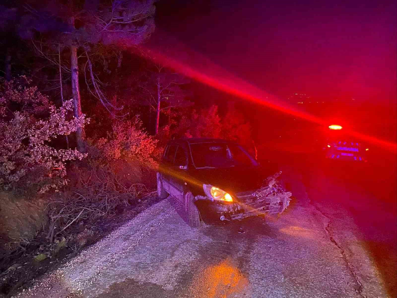 Bilecik’te kontrolden çıkan otomobil ağaca çarptı: 1 yaralı
