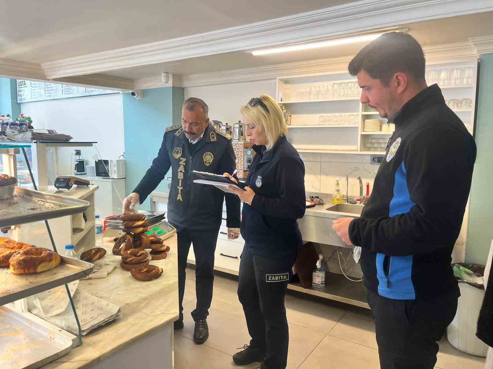 Bilecik’te simit ve poğaça gramaj denetimi
