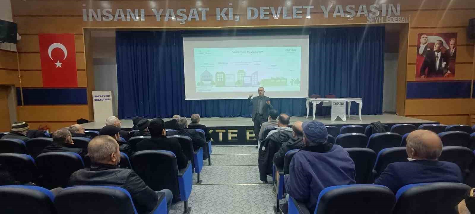 Bilecik’te üreticilere tarım sigortaları anlatıldı
