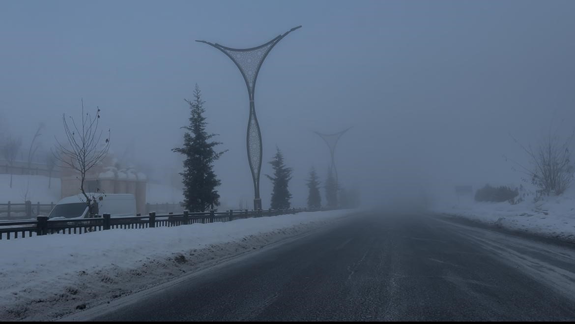 Bingöl’de yoğun sis görüş mesafesini düşürdü: Sürücüler zor anlar yaşadı
