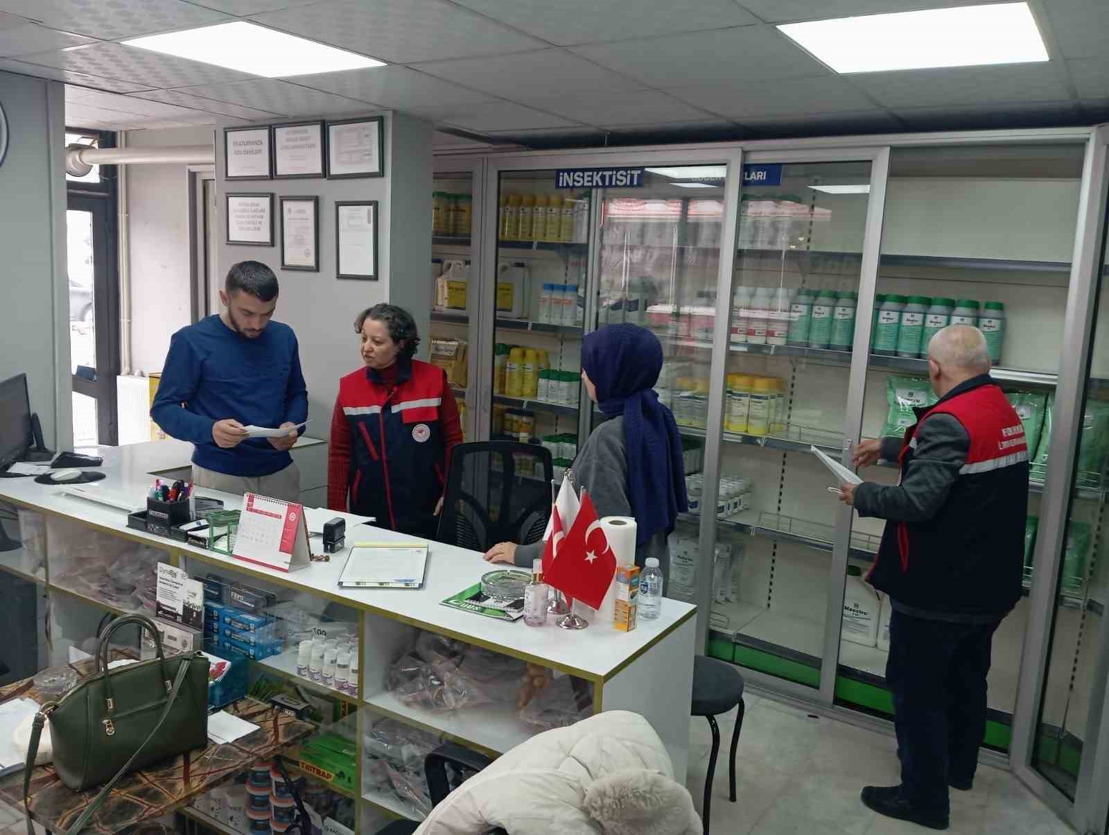 Bitki koruma ürünleri bayilerine yönelik denetim
