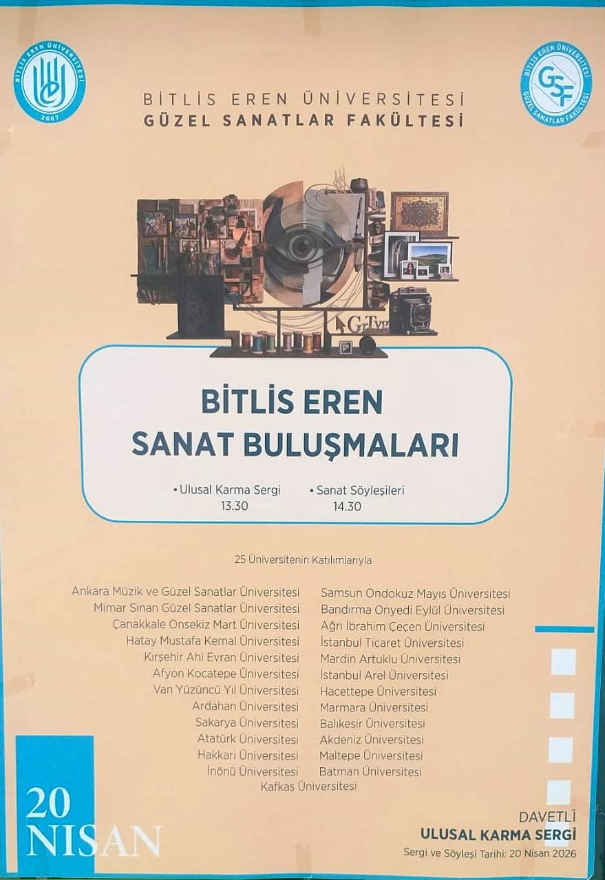 Bitlis Eren Üniversitesi’nde "Sanat Buluşmaları" başlıyor
