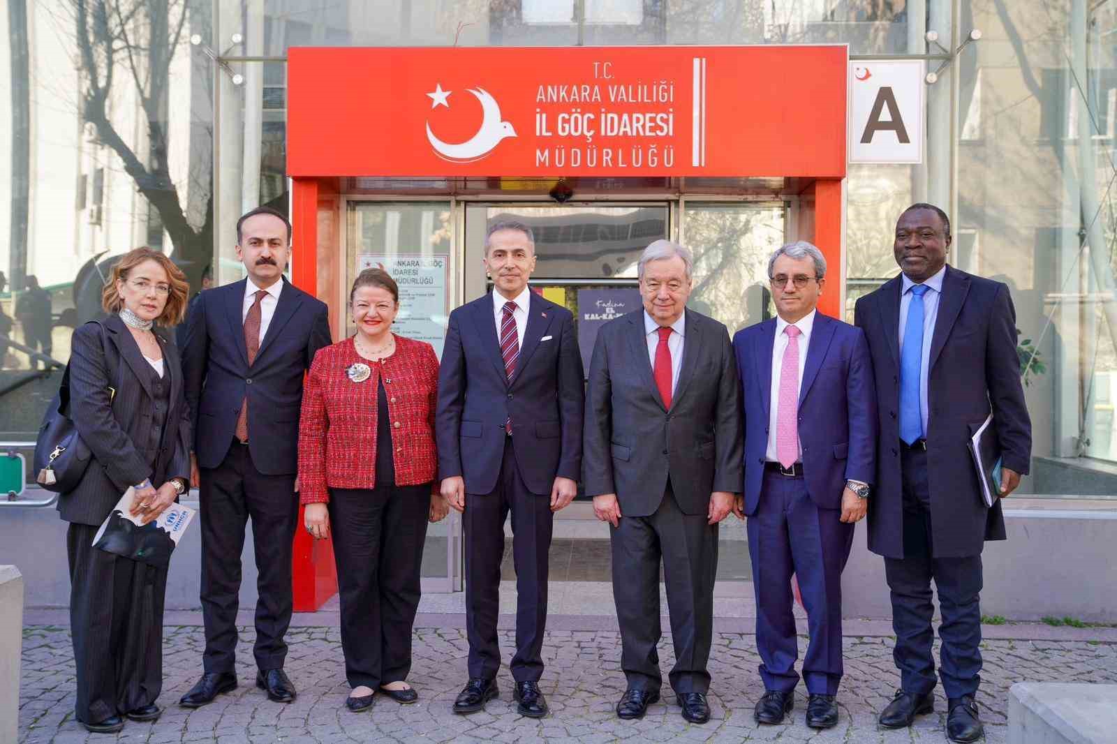 BM Genel Sekreteri Guterres Ankara İl Göç İdaresi Müdürlüğünü ziyaret etti

