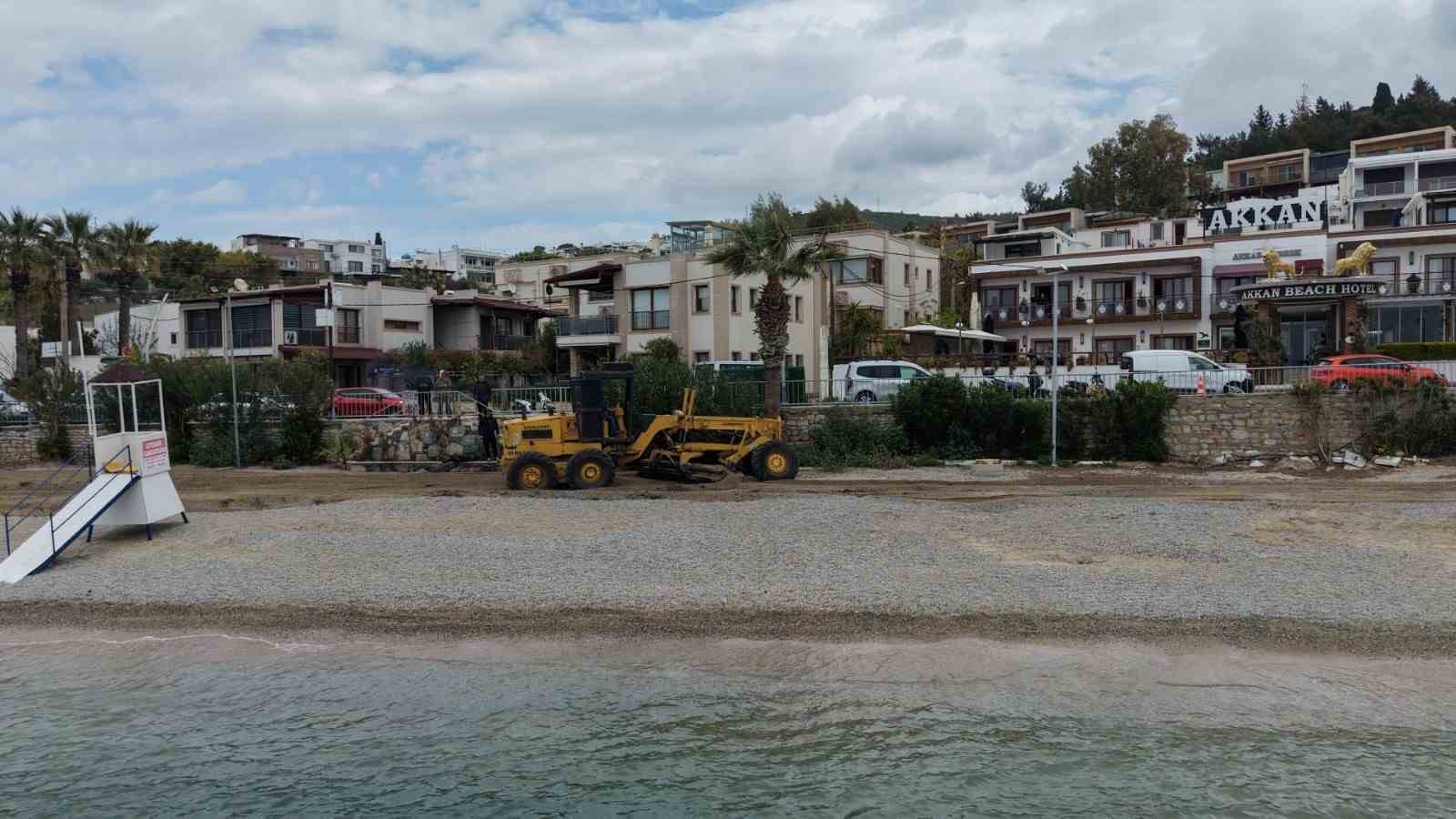 Bodrum Belediyesi plajları yaza hazırlıyor
