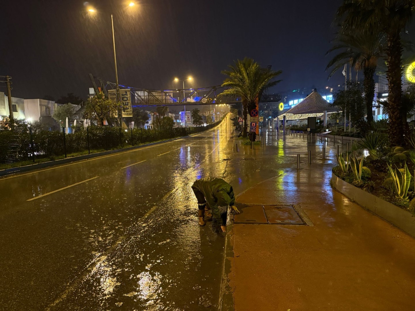 Bodrum Belediyesi yağış nöbetindeydi
