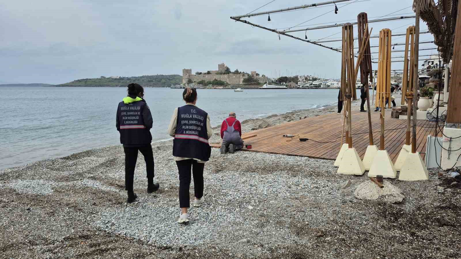 Bodrum Kumbahçe’de düzenleme çalışmaları başladı
