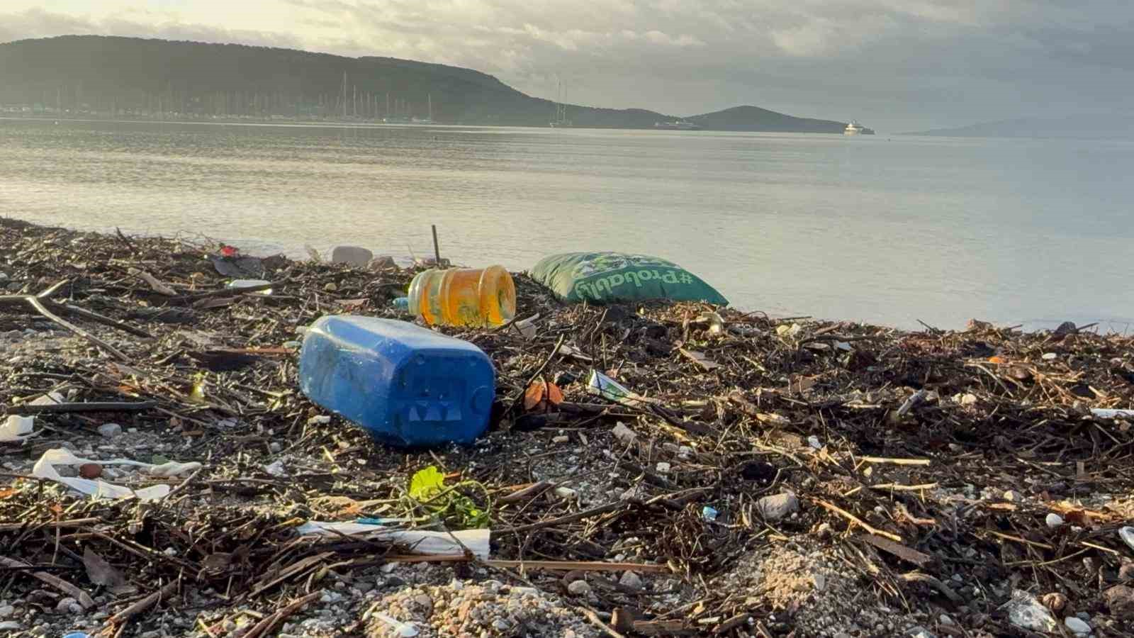 Bodrum’da selin tablosu gün ağarınca ortaya çıktı
