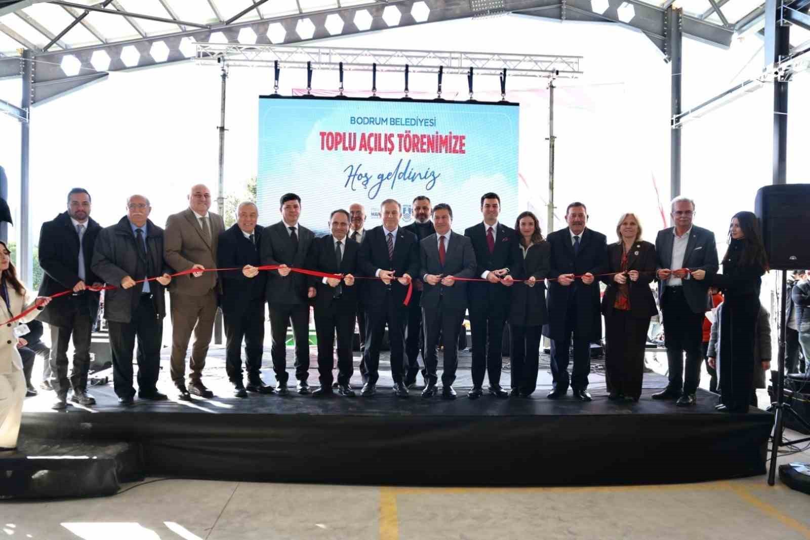 Bodrum’da üç proje hizmete açıldı
