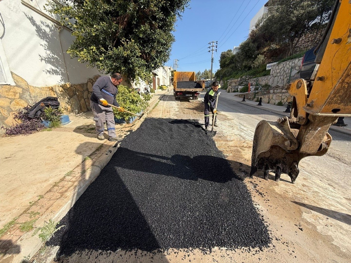 Bodrum’da üstyapı çalışmaları hız kazandı
