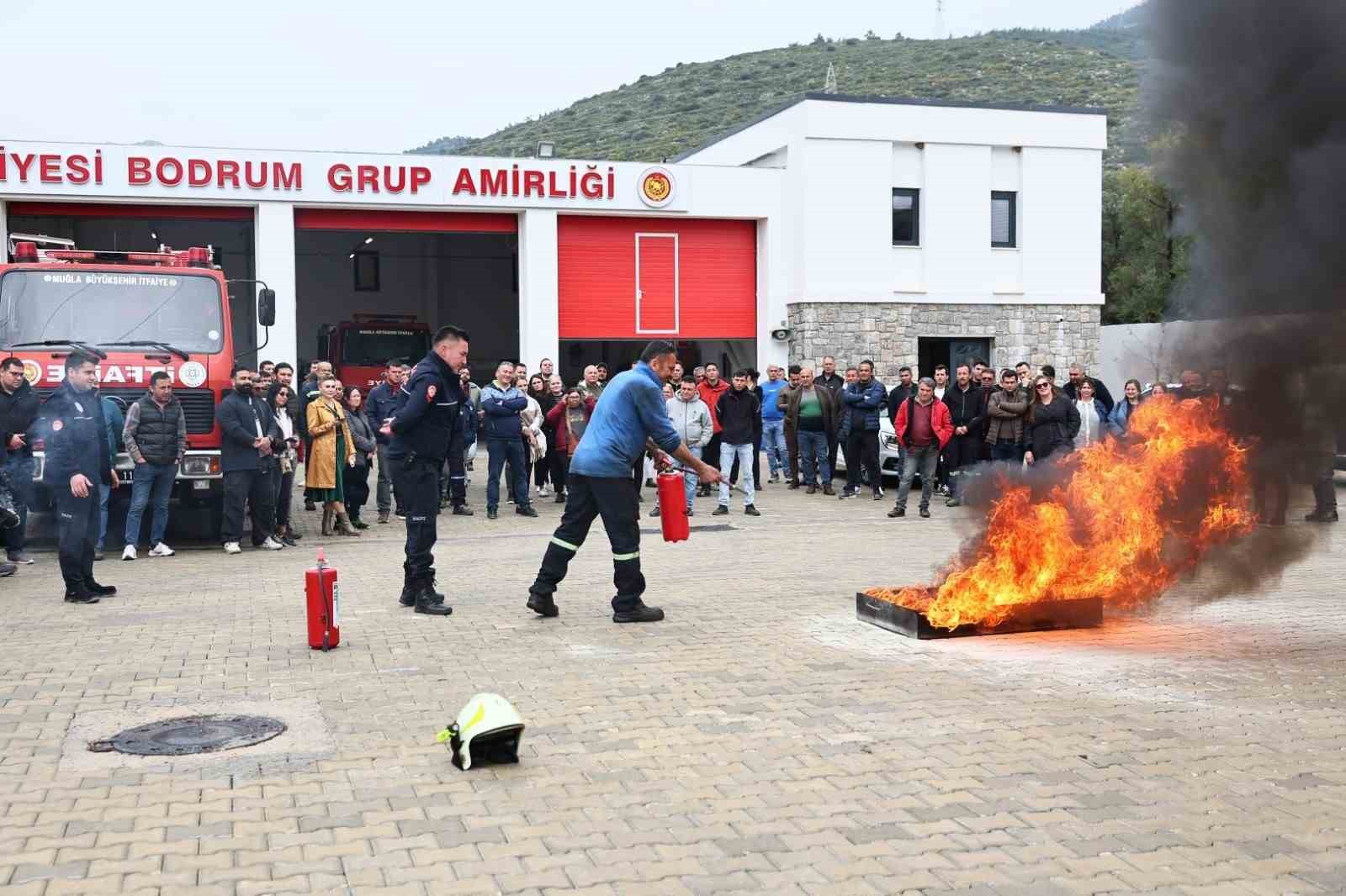 Bodrum’da yangın güvenliği bilinci artırılıyor
