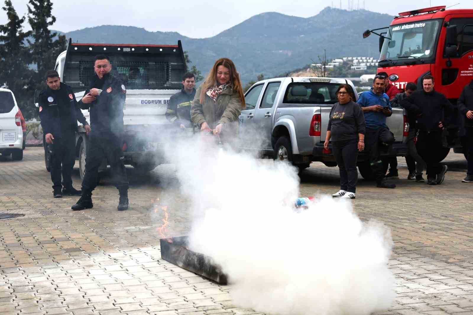 Bodrum’da yangın güvenliği bilinci artırılıyor
