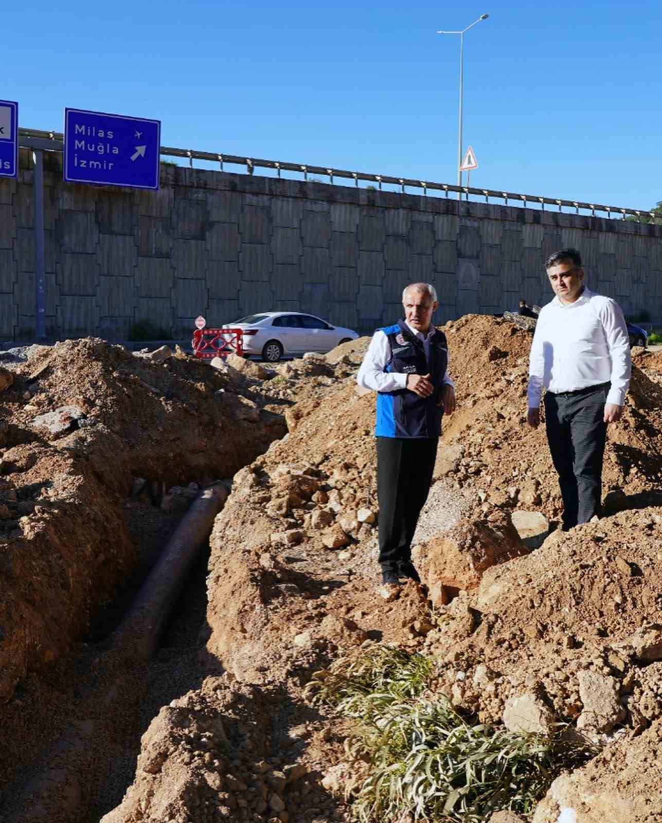 Bodrum’un su isale hatları yenileme çalışmaları devam ediyor
