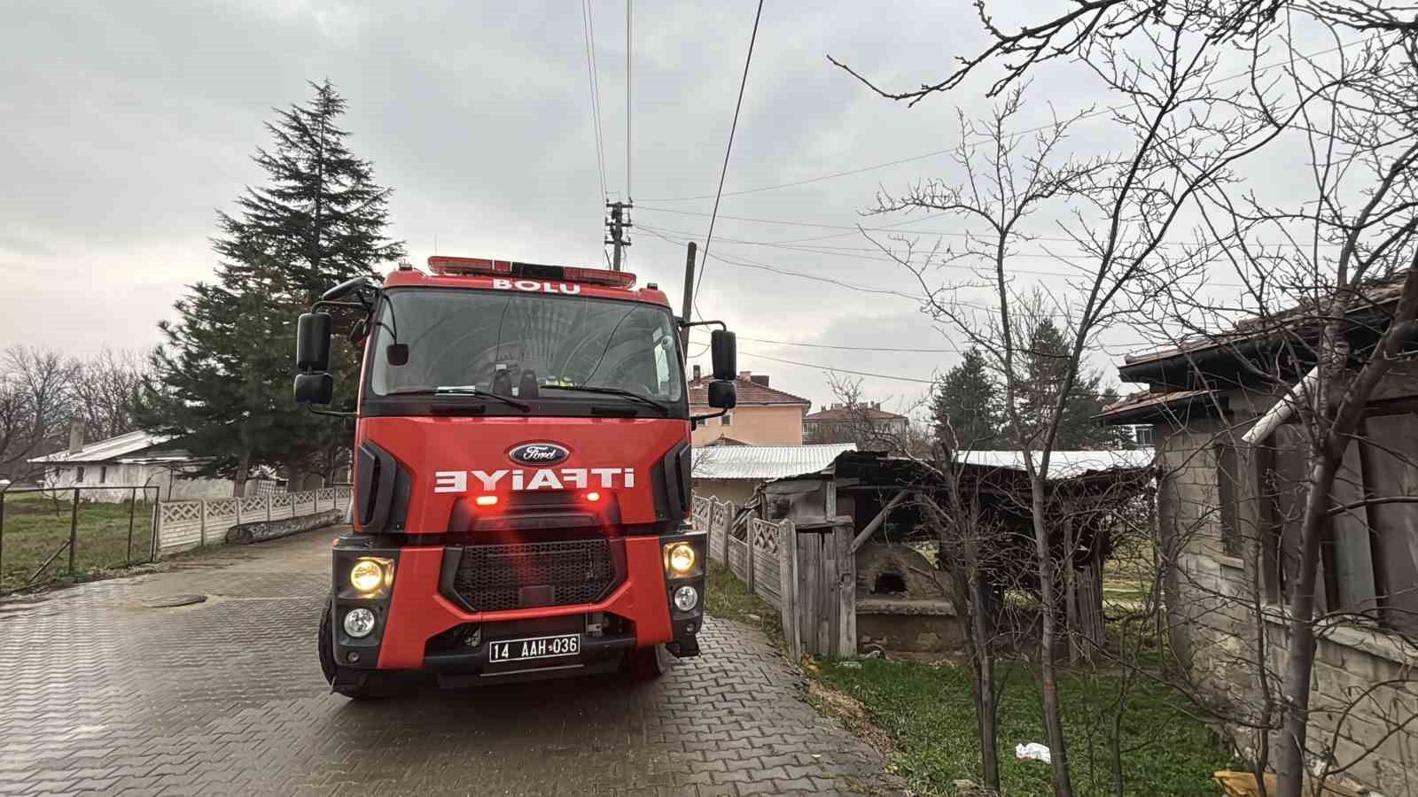 Bolu’da baca yangını: 1 yaralı
