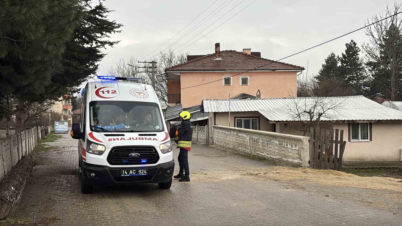 Bolu’da baca yangını: 1 yaralı
