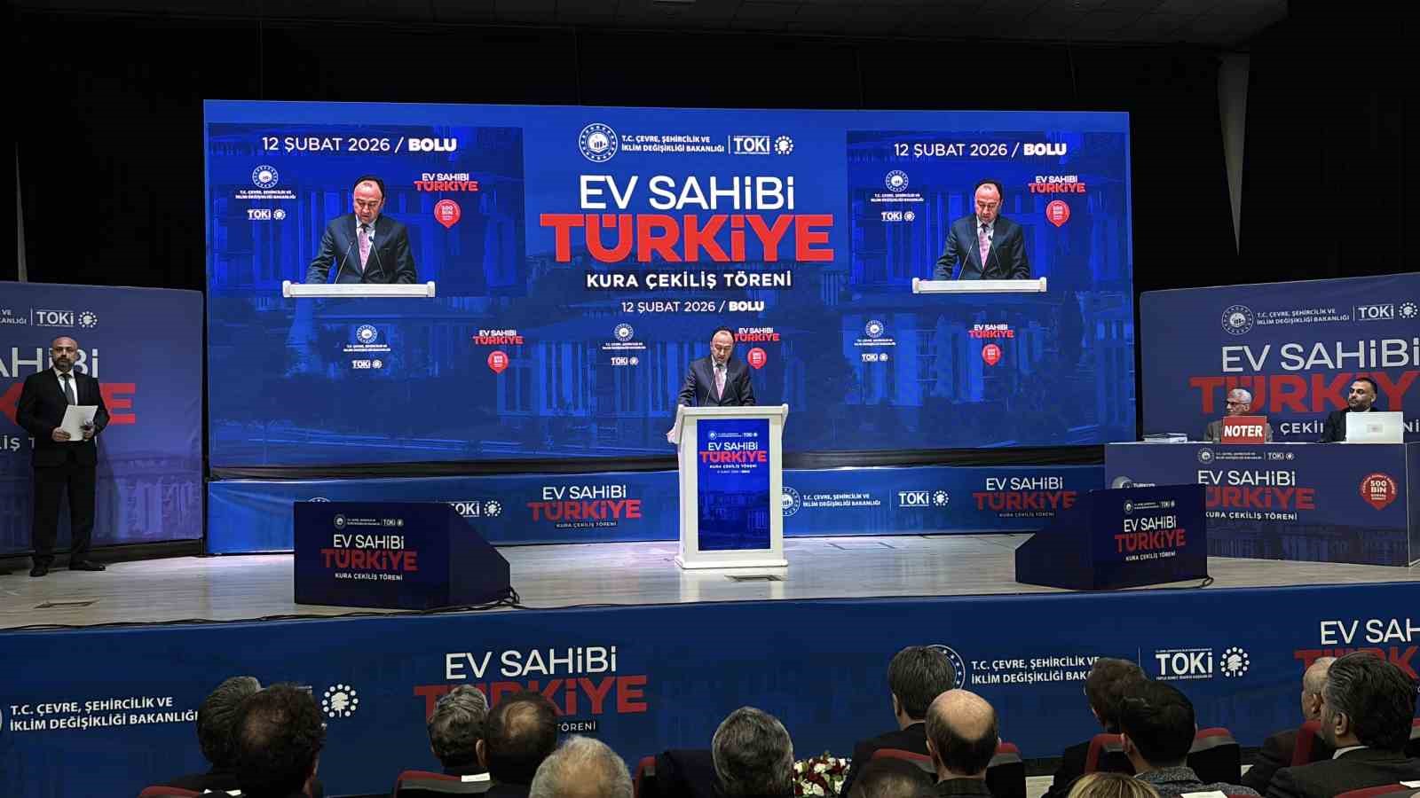 Bolu’da  bin 950 sosyal konutun hak sahipleri kurayla belirlendi
