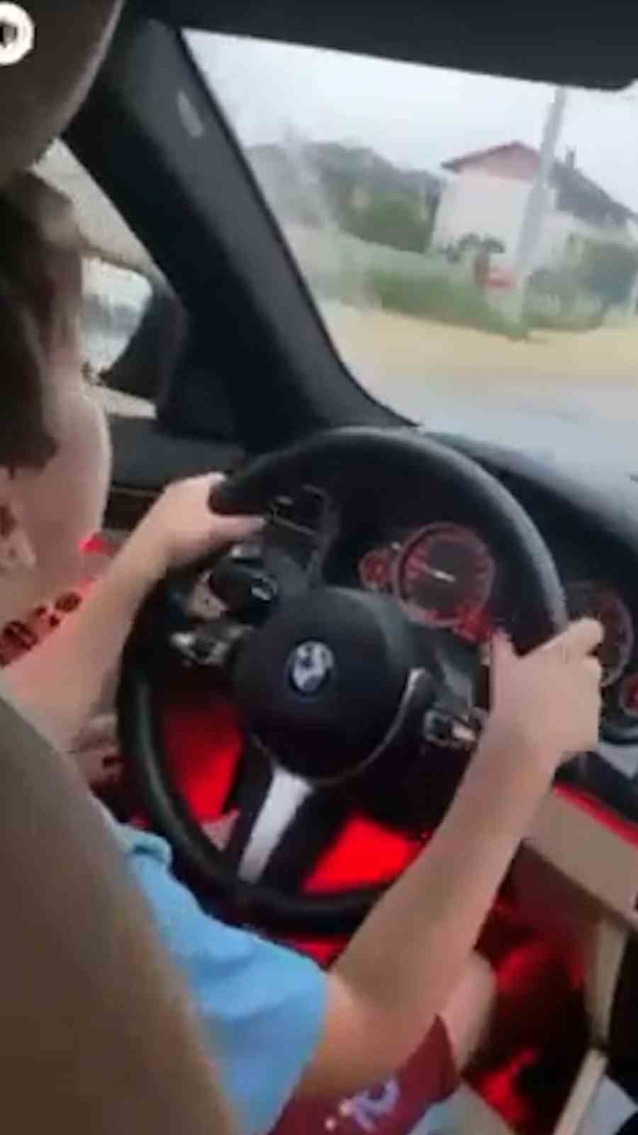 Bolu’da çocuğuna araba veren aileye ceza kesildi
