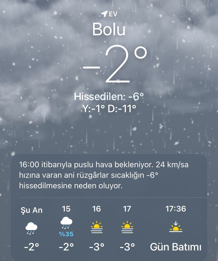 Bolu’da kar ve buz kütleleri tehlike saçıyor
