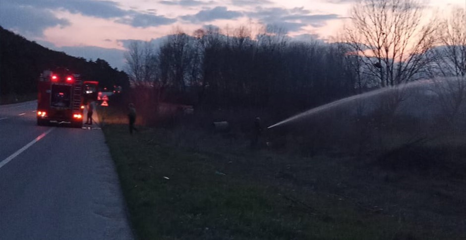 Bolu’da otluk alanda çıkan yangın büyümeden söndürüldü
