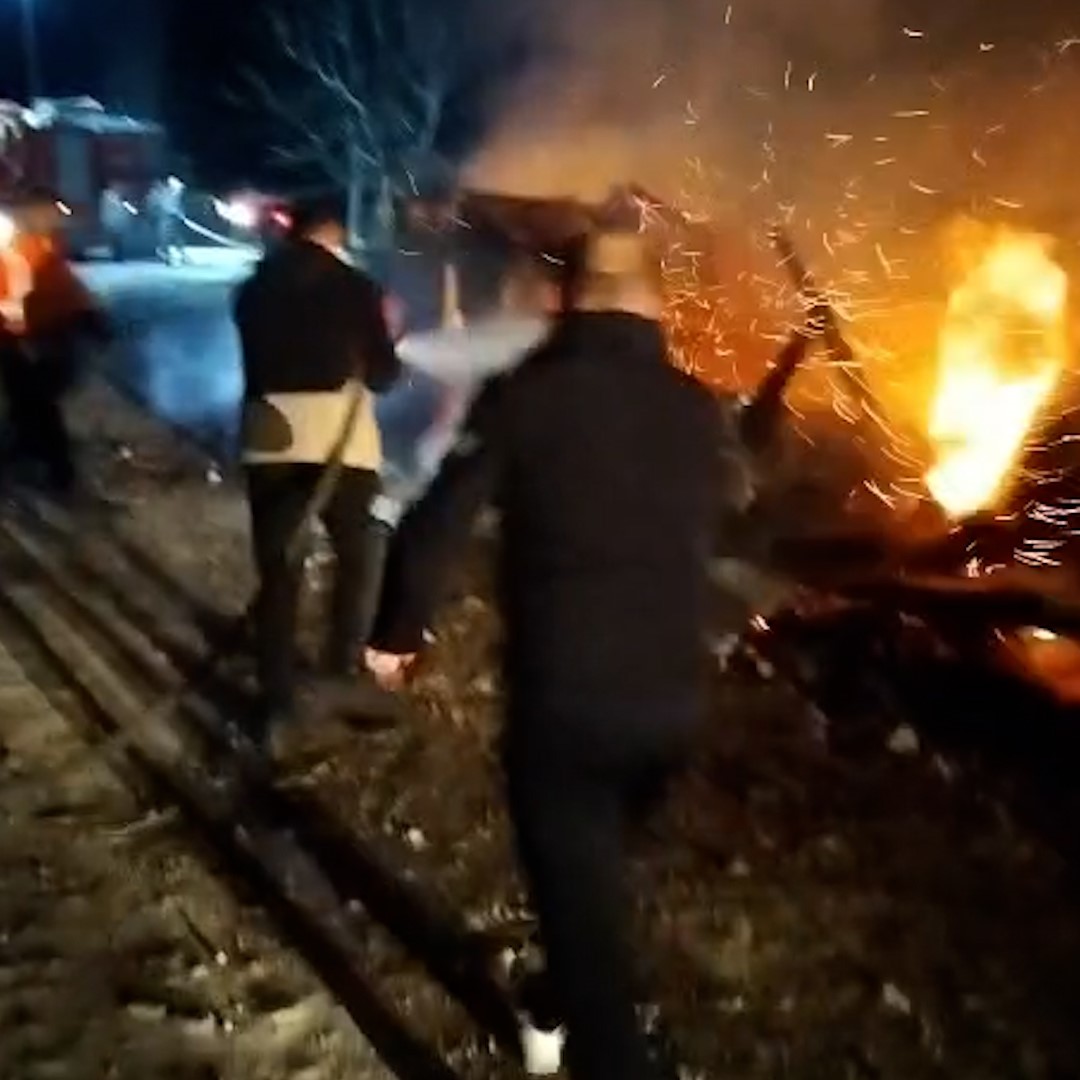 Bolu’da tek katlı ev küle döndü
