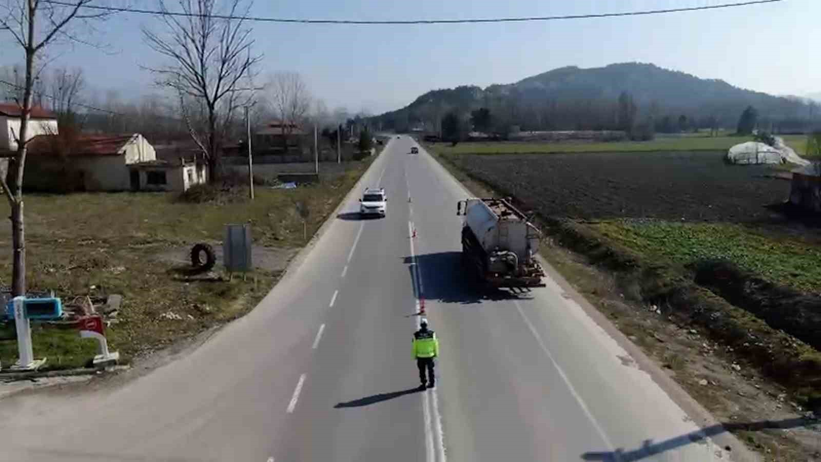 Bolu’da yolcu otobüslerine sivil jandarma denetimi

