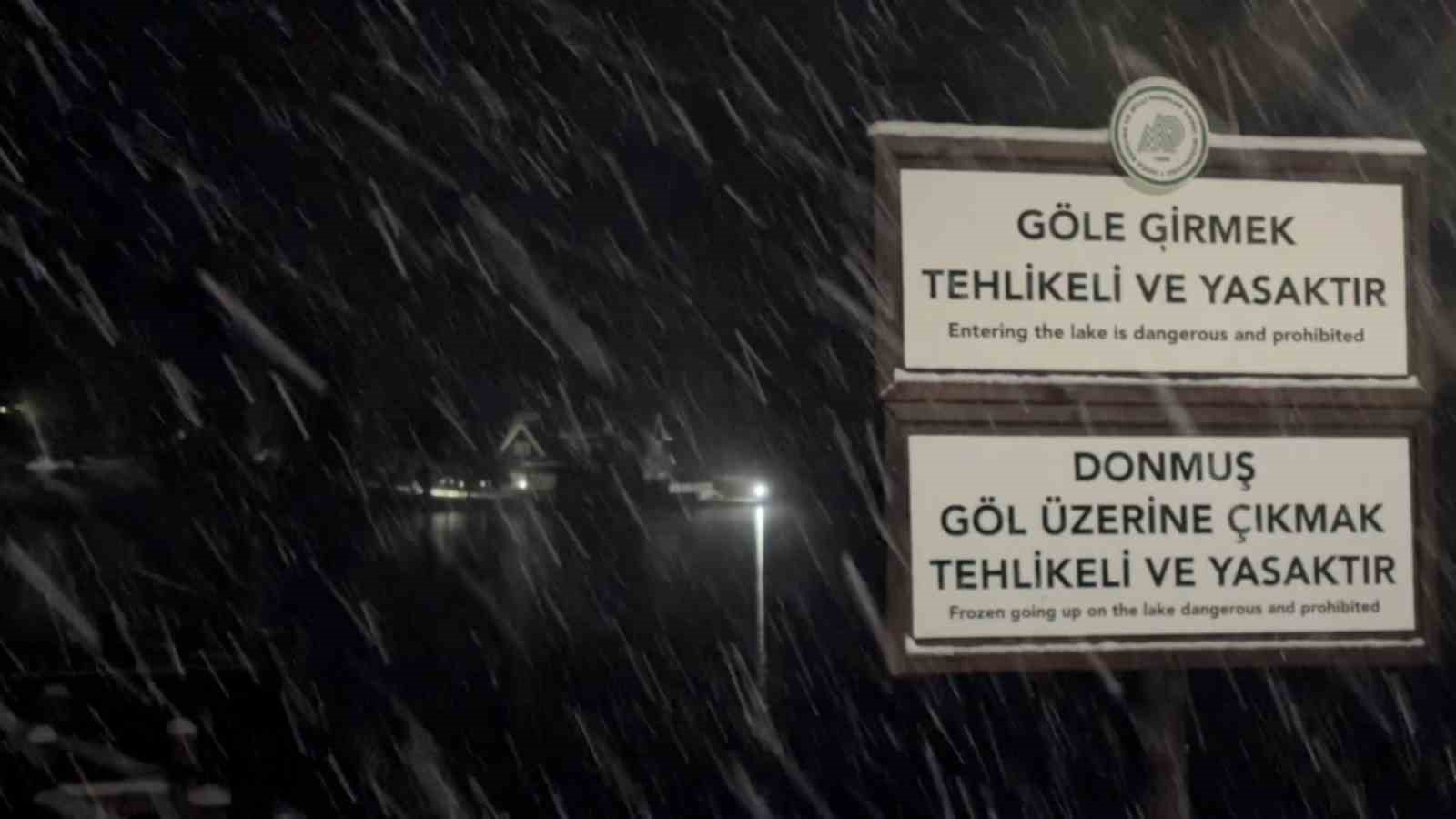 Bolu’nun incisi beyaz örtüyle kaplandı
