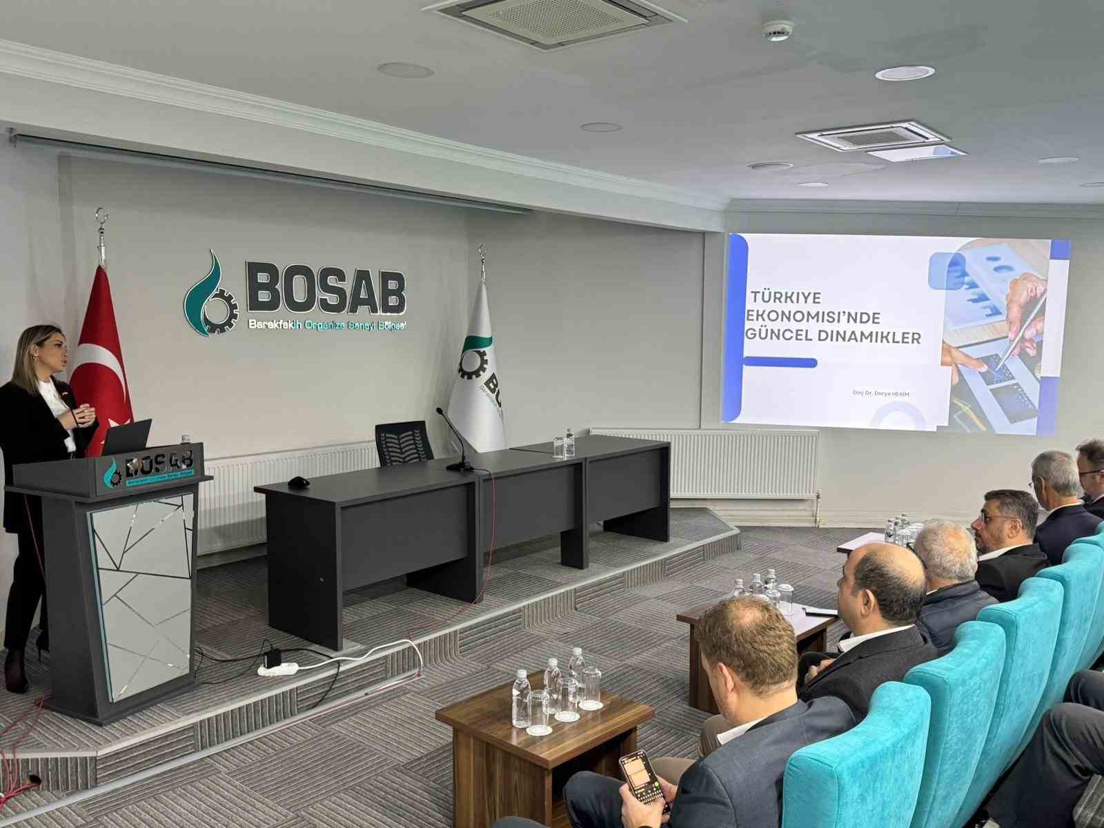 BOSAB’da ekonominin güncel dinamikleri ele alındı
