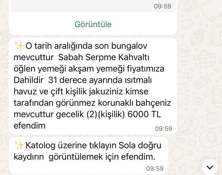 Bungalov rezervasyonu kabusa döndü: Antalya’da olmayan tesisle dolandırıldılar
