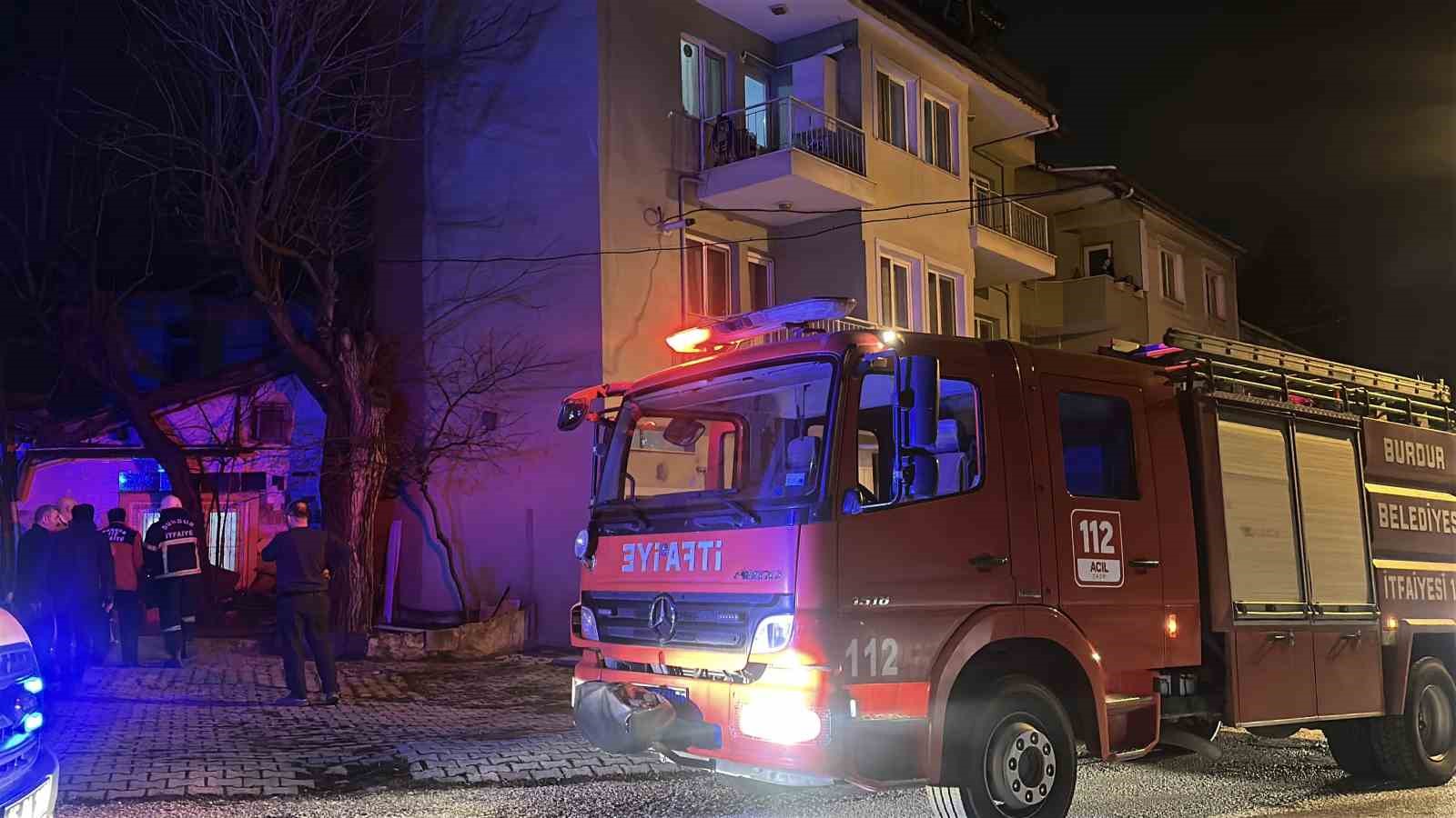 Burdur’da baca yangını korkuttu
