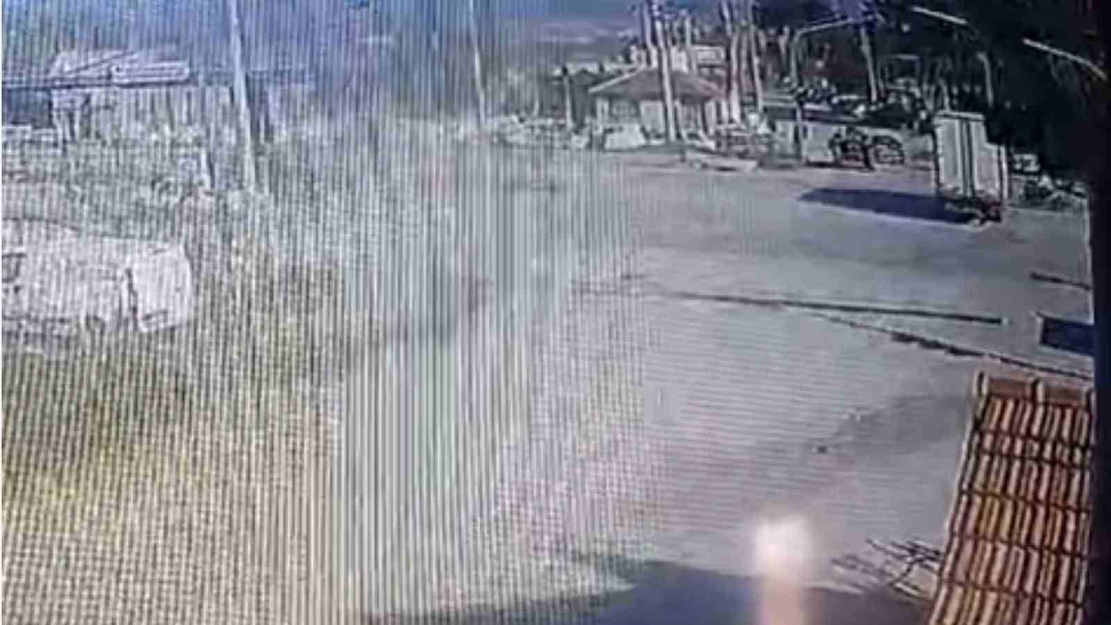 Burdur’da genç sürücünün ölüme gittiği kaza kamerada
