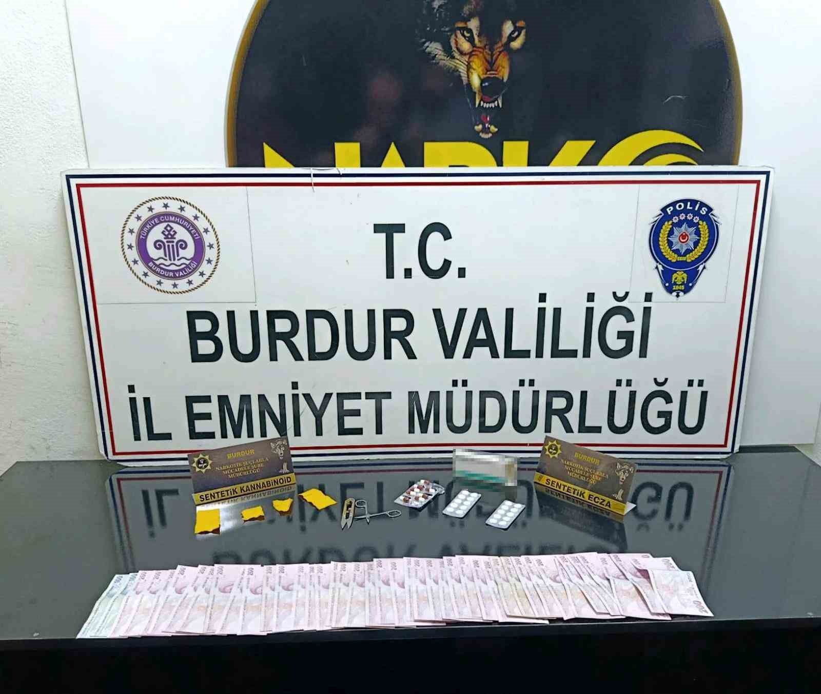 Burdur’da uyuşturucu ile mücadele sürüyor
