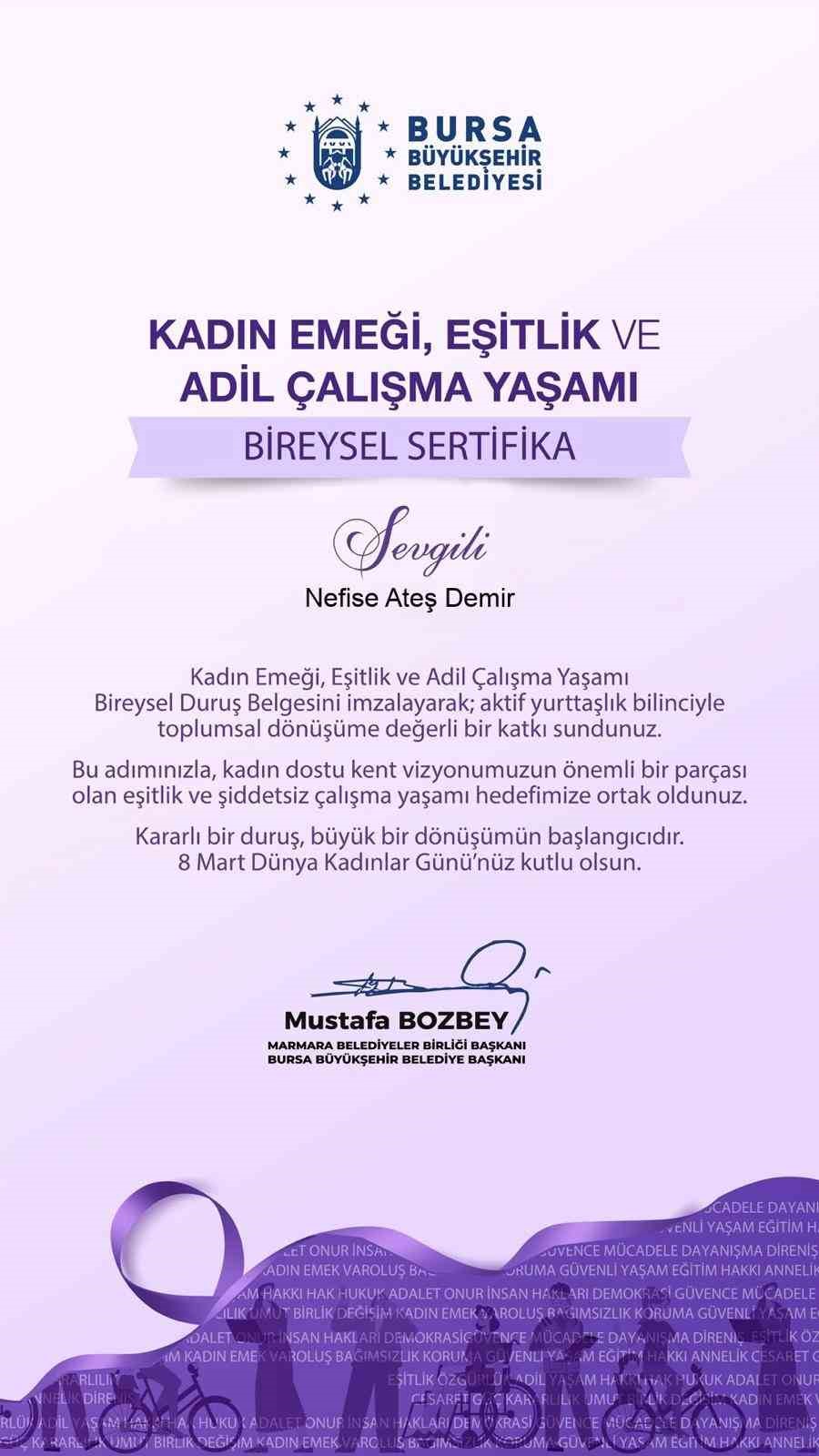 Bursa Büyükşehir’in çağrısı Türkiye’ye yayılıyor
